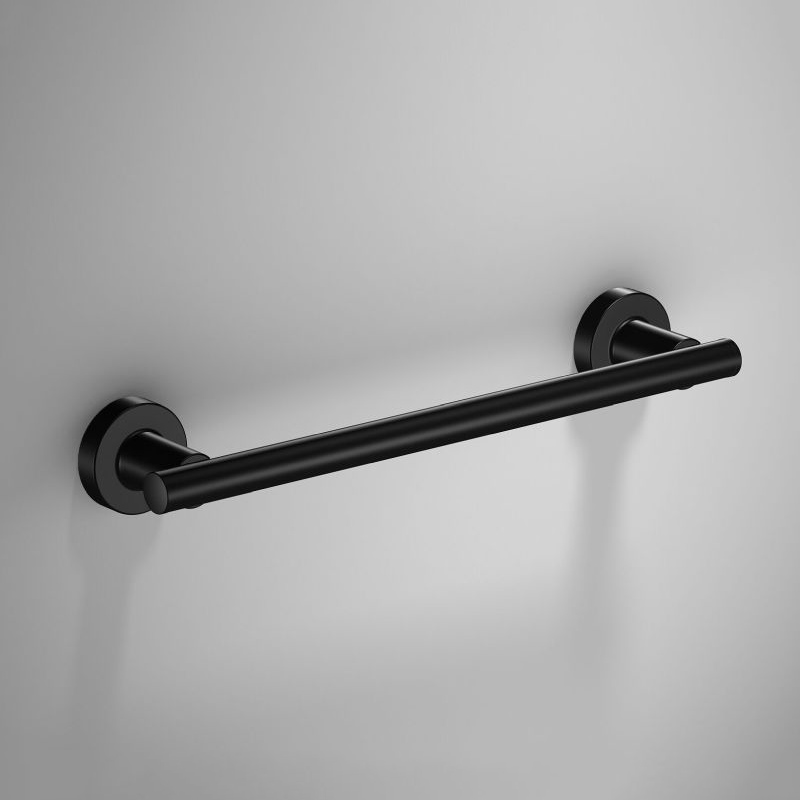 Tecno Project Black Towel Rail 33cm